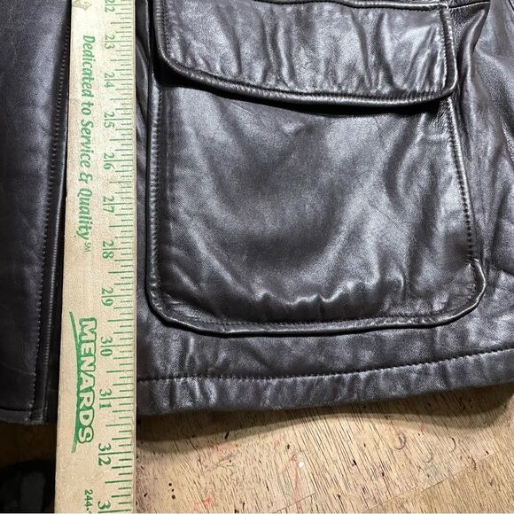 Couture by J. Park Lamb Leather Bomber Jacket Men's Size Large‎ Chocolate Brown - Picture 8 of 13